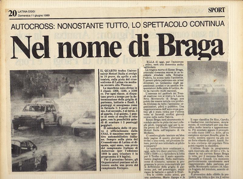 Nel ricordo di Braga 